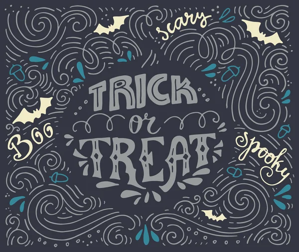 Letras "trick-or-treat" — Vetor de Stock