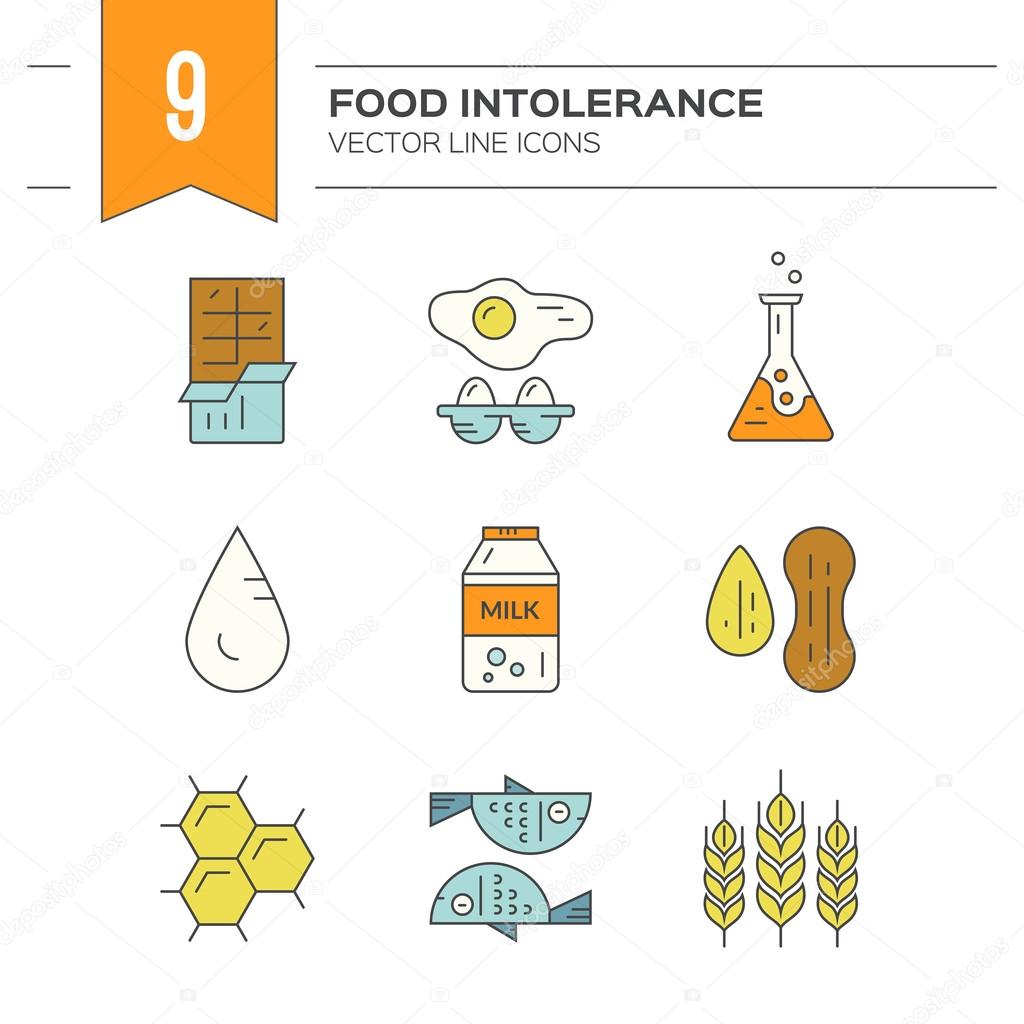 Food intolerance symbols