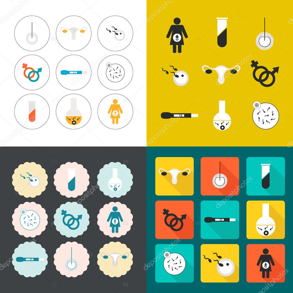 Perfect detailed baby icons