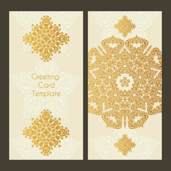 Lace card in Victorian style — Stock Vector