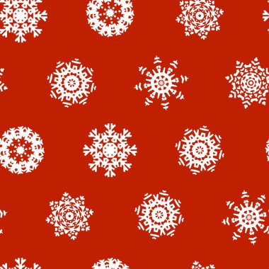 Noel süs kar taneleri ile seamless modeli