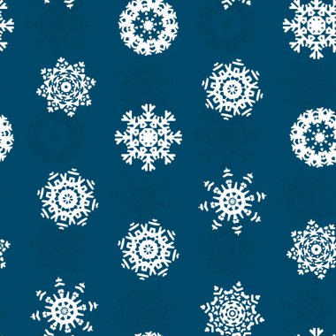 Noel süs kar taneleri ile seamless modeli