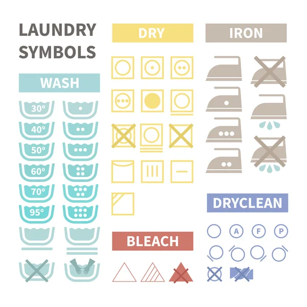 Simbol Laundry - Stok Vektor