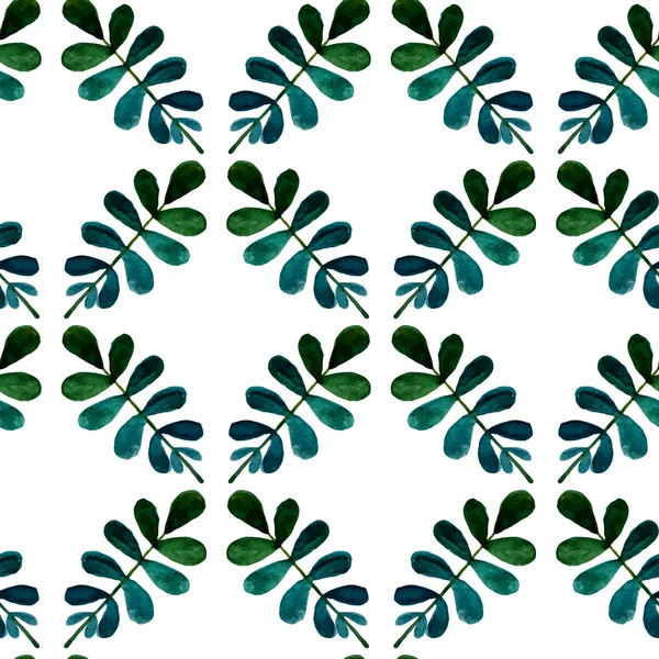 Patrón sin costura acuarela floral — Archivo Imágenes Vectoriales