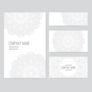İş kartı dantel süsleme ile dizi
