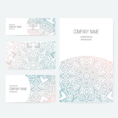 İş kartı dantel süsleme ile dizi