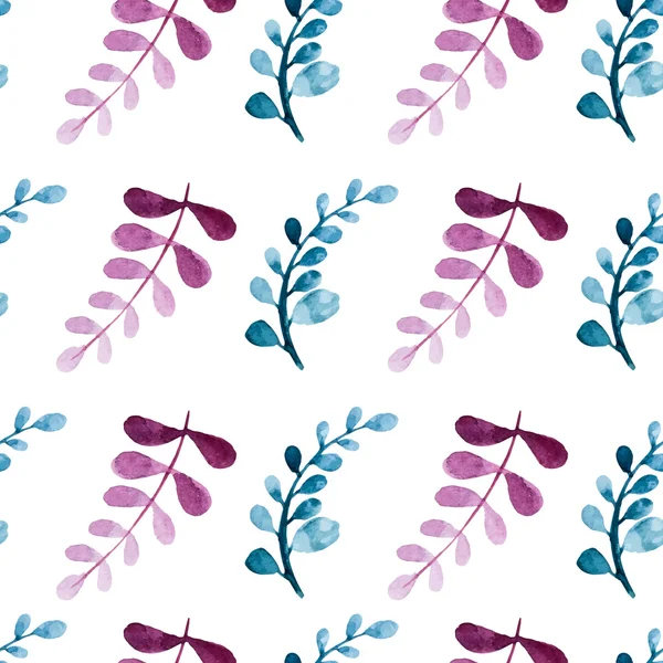 Aquarelle florale motif sans couture — Image vectorielle