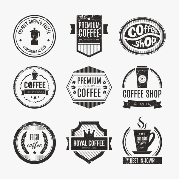 Colección Logo Cafetería — Archivo Imágenes Vectoriales