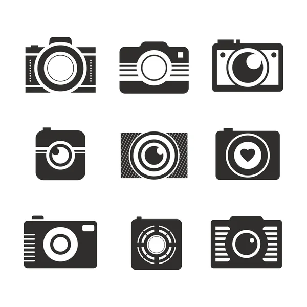 Photocamera Collection — Stock Vector