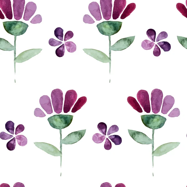 Bloemen naadloos patroon. — Stockvector