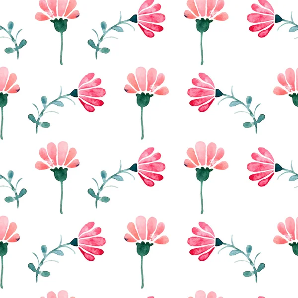 Bloemen naadloos patroon. — Stockvector