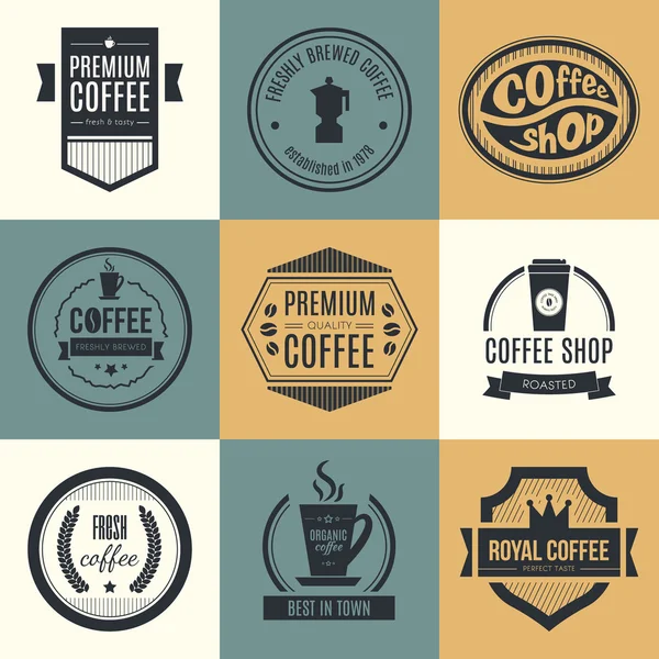 Coffee Shop Logo Collection — Stock Vector