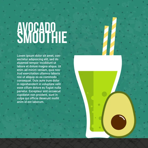 Frischer Smoothie — Stockvektor