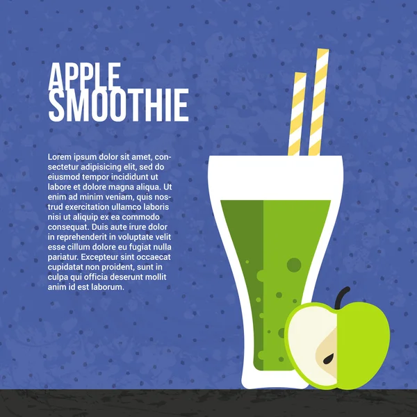 Smoothie segar - Stok Vektor