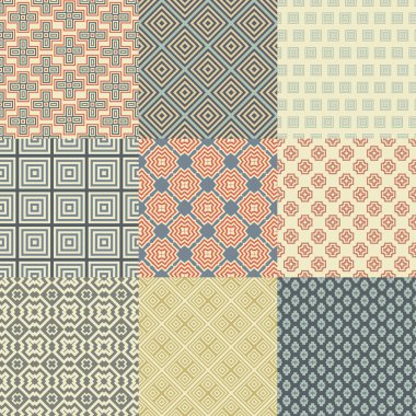 kesintisiz geometrik desenleri.