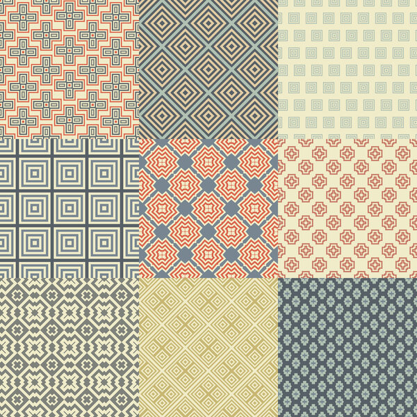 Бесшовные геометрические узоры
.