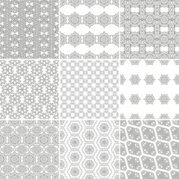 Padrões geométricos sem costura . — Vetor de Stock