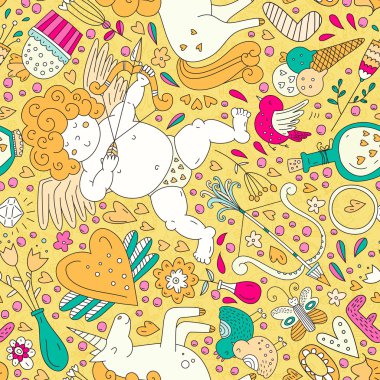 Mükemmel romantik seamless modeli