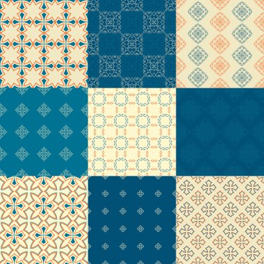 kesintisiz geometrik desenleri.