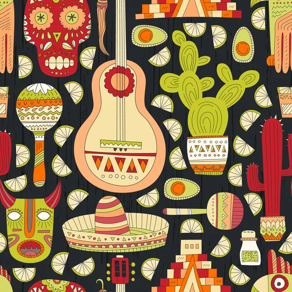 멕시코 완벽 한 패턴 — 스톡 벡터