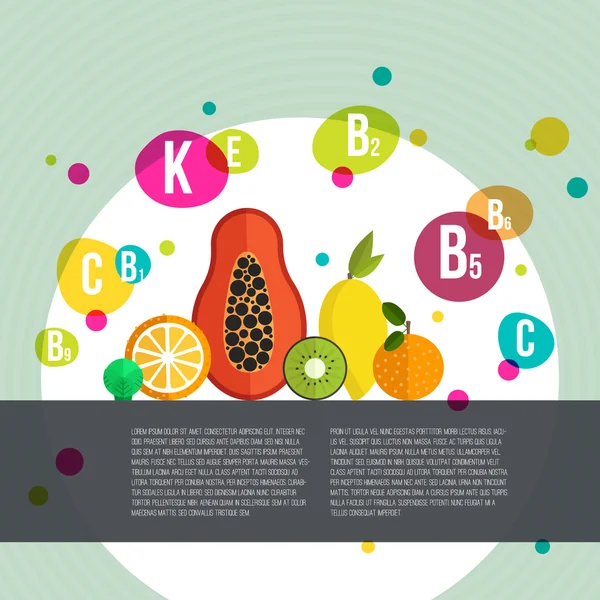 Stile di vita sano infografica — Vettoriale Stock