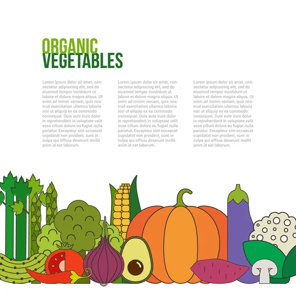 Ilustración de alimentos saludables — Vector de stock