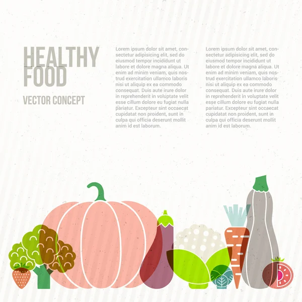 Healthy food  illustration — Stock Vector