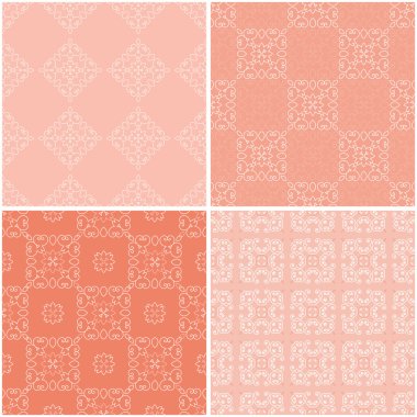 Dört geometrik Dikişsiz desen.