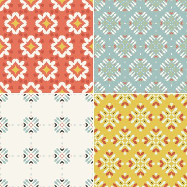 Geometrik dikişsiz desenler.