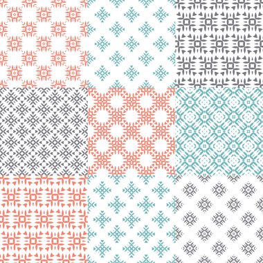 Geometrik dikişsiz desenler.