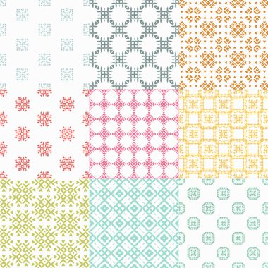 Geometrik dikişsiz desenler.