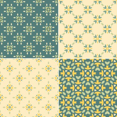 Geometrik dikişsiz desenler.