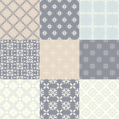 Geometrik dikişsiz desenler.