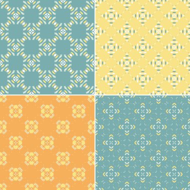 Geometrik dikişsiz desenler.