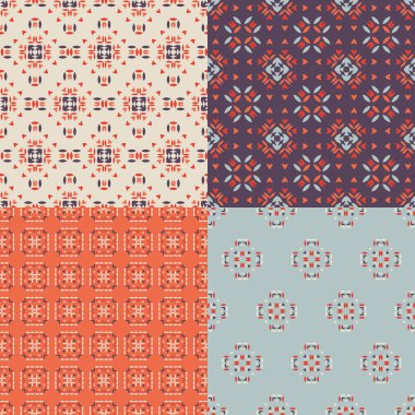 Geometrik dikişsiz desenler.