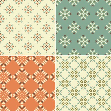 Geometrik dikişsiz desenler.