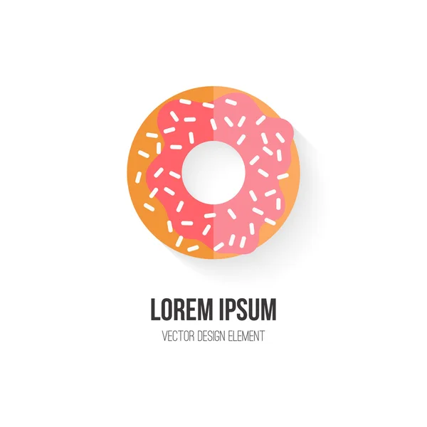 Elemento de design Donut — Vetor de Stock