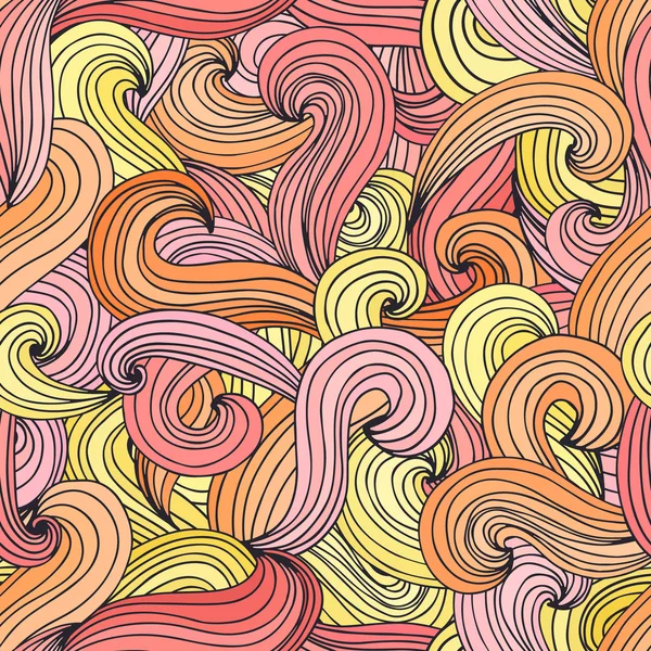 Patrón colorido con ondas abstractas . — Archivo Imágenes Vectoriales