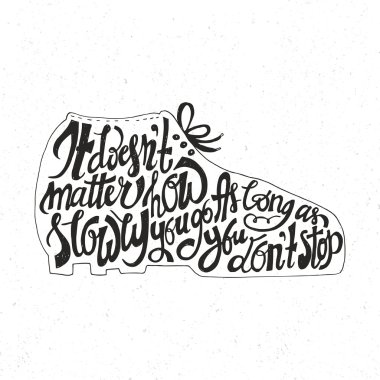 Handdrawn ilham verici ve teşvik teklif