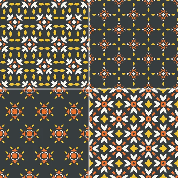 Set of  geometrical patterns — Stock Vector