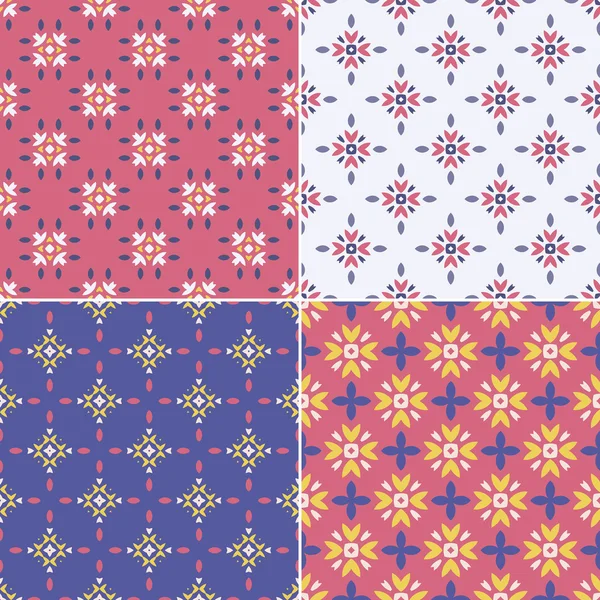 Set of  geometrical patterns — Stock Vector