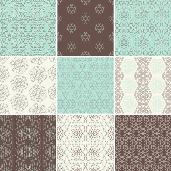 Бесшовные геометрические узоры
.