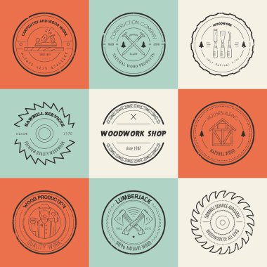 Timber Logos set