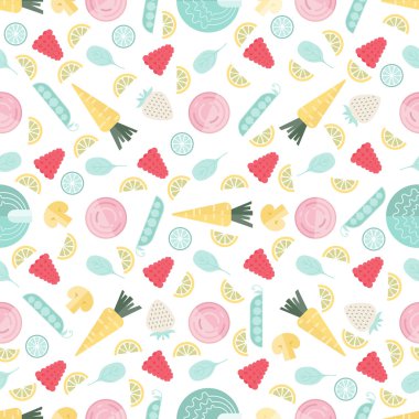Fruits and Veggies Background