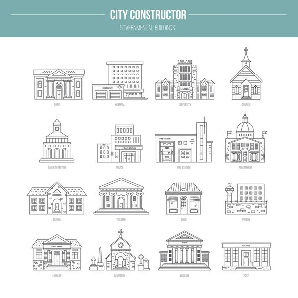 Governmental Buildings icons