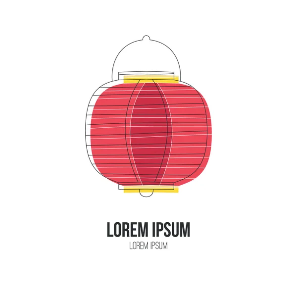 Chinese lantern Logo — Stockvector