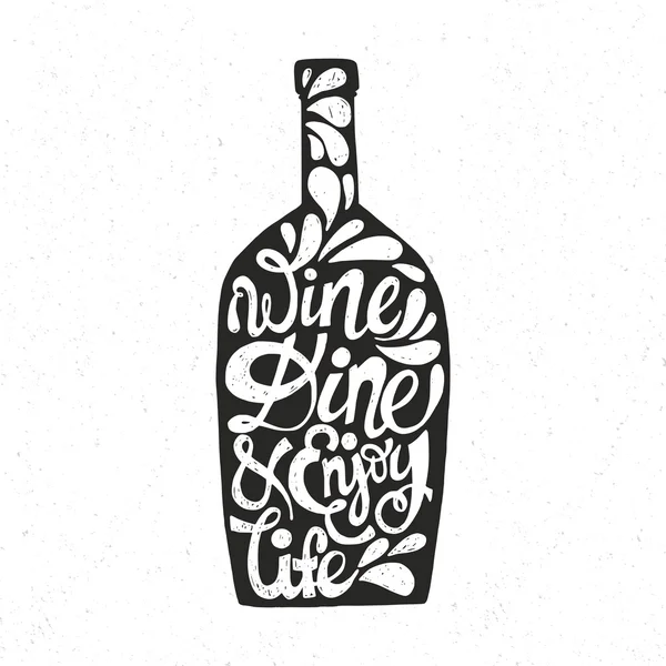 Bottle Shaped Quote — Wektor stockowy