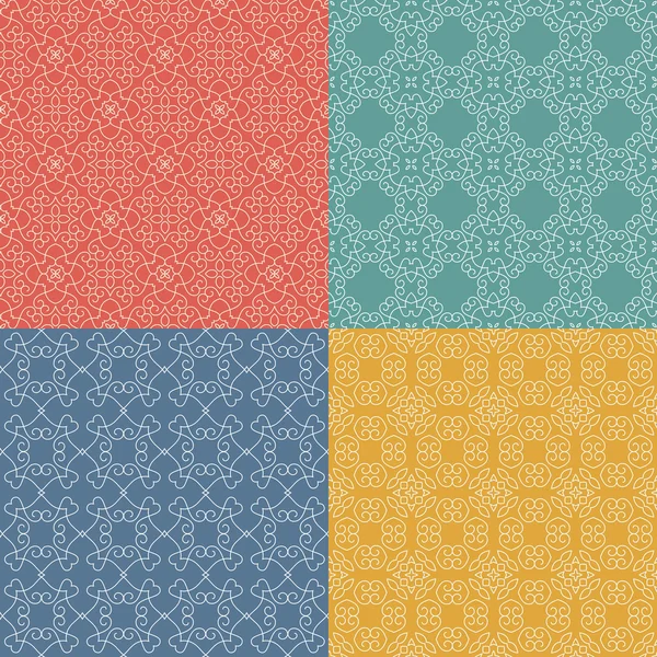 Ornamental geometrical patterns. — ストックベクタ