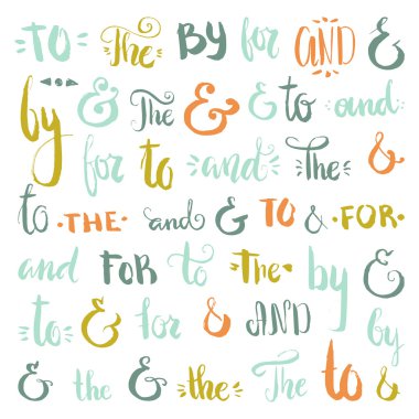 real ink ampersands and catchwords