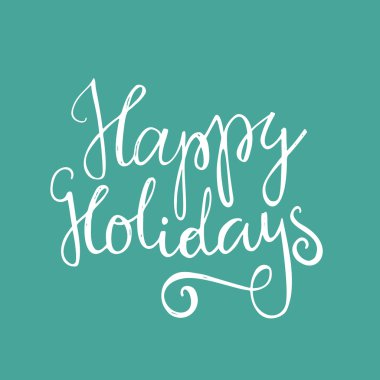 Happy Holidays typography poster